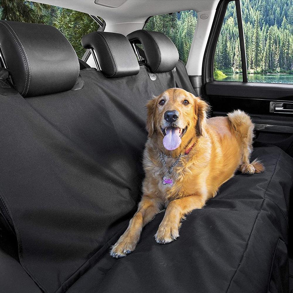 Housse de siège arrière de voiture pour chien – Hamac imperméable IGUOHAO,  housse de siège de voiture robuste et antidérapante pour voitures, camions,  jeeps et SUV pour chiens (noir, 58)